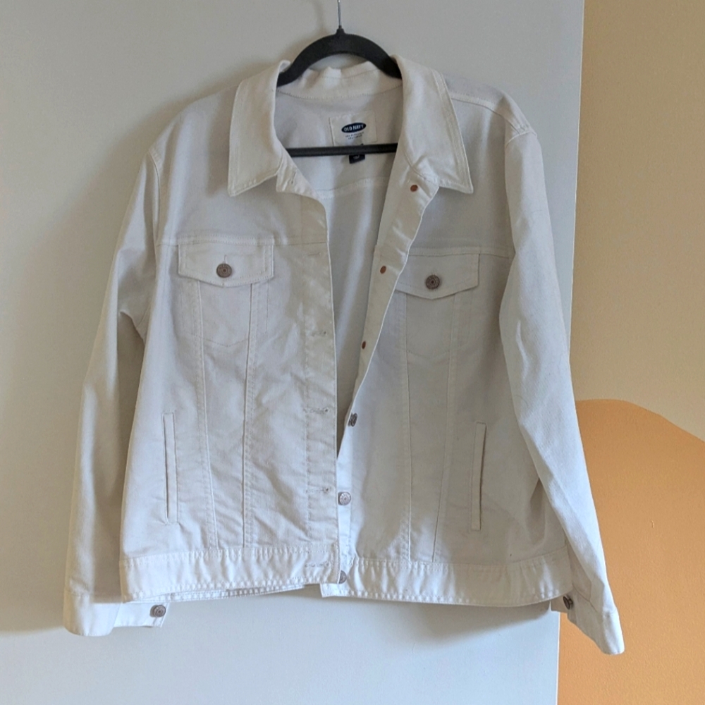 Old Navy White Denim Jacket